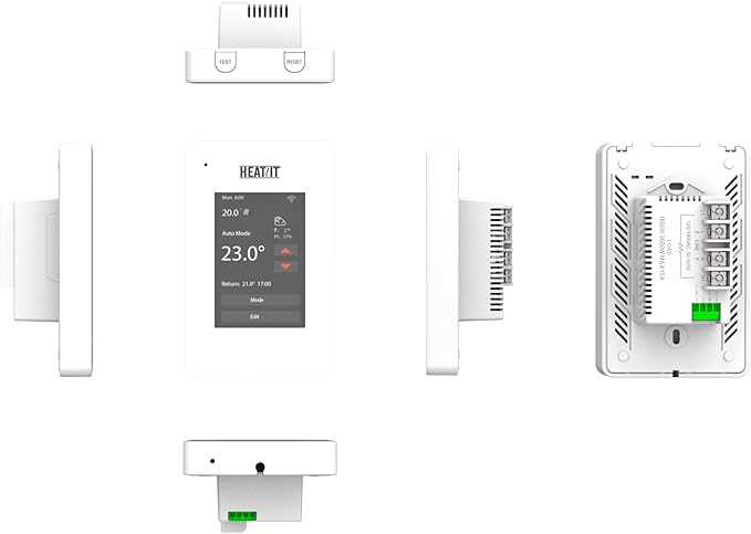 HEATIT ET-7AW Touchscreen Programmable Thermostat with Voice Control with WiFi