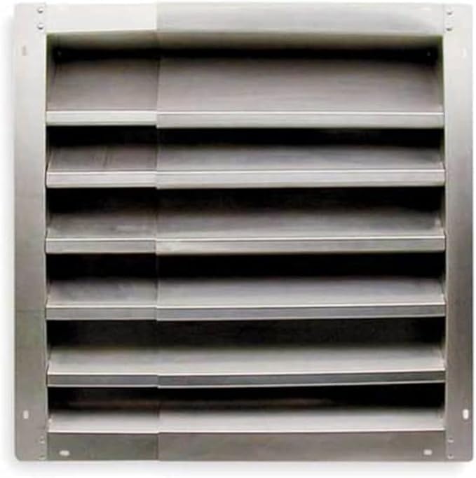 Fixed Height, Adjustable Width Intake Louver, Dayton, 4F954