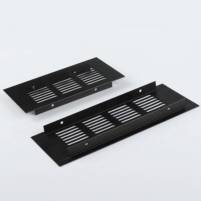 1pcs Aluminum Gas Vent Grille Cover for Home/Office Ventilation - Adjustable Exhaust Louver Easy Install 100mm Height(600mm)