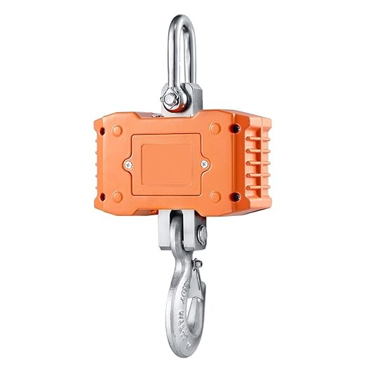 Klau Hanging Scale 500 kg 1000 lb Digital Crane Scale Heavy Duty Industrial Smart Weighing Tool Hoist Orange for Farm Factory