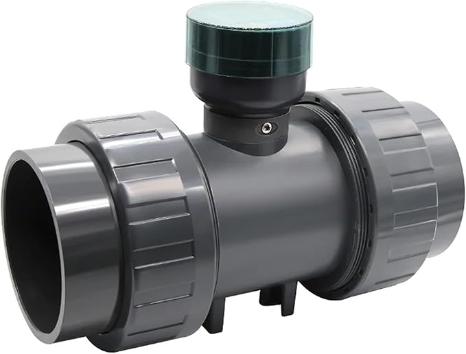 Water Flow Meter, High Precision Smart Digital Display Flowmeter DN25-80 Electronic RS485 Meter LCD Water Flow Sensor for Farm/Garden Irrigation(DN50,Without Display)