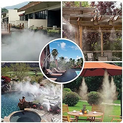 Landgarden Outdoor Misting Cooling System,Misting Line,Brass Mist Nozzles for Patio Garden Greenhouse