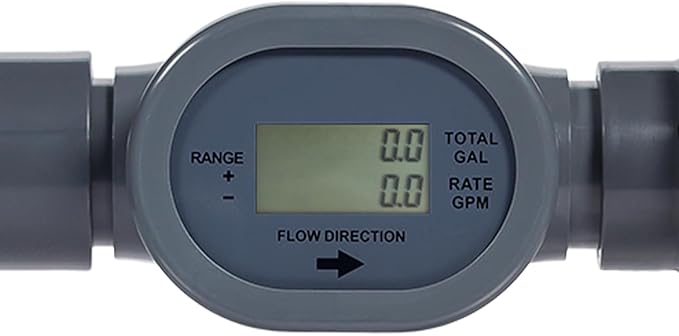 Flowmeter, 1" Irrigation, 2 Wire Pulse Powered with Display, Compatible with Rachio and Spruce Smart Irrigation Systems