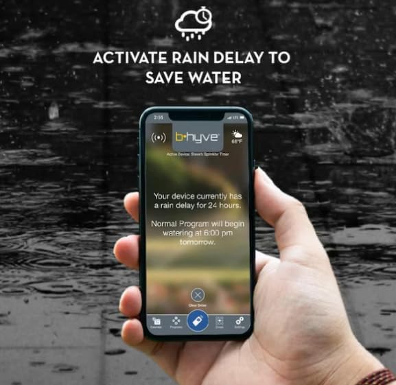 6-Station Smart WiFi Irrigation Controller Timer, Indoor/Outdoor Sprinkler System Controller, App Controlled Automatic Watering Timer with Weather-Based Scheduling