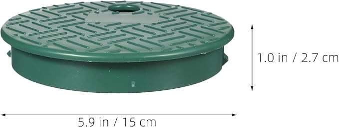TIDTALEO 6pcs 6-inch Round Irrigation Valve Box Lid Cover for Sprinkler System Outdoor Watering Equipment Heavy Duty Replacement Caps for Garden Valve Boxes