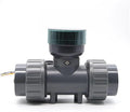 RS485 Digital Display Flow Meter High Precision Smart LCD Electronic Flowmeter UPVC Flow Sensor Water For Farm/Garden Irrigation(DN80,LCD version)