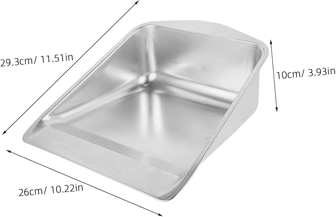 Heavy Duty Handheld Dustpan Stainless Steel Dust Pan Brush Dustpan and Brush for Cleaning
