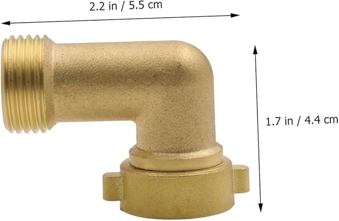 Milisten 1Pc Brass Hose Adapter Garden Irrigation Fitting with Quick Swivel Connector for Easy Installation and Reliable Watering Durable and Water Resistant Hose Connector