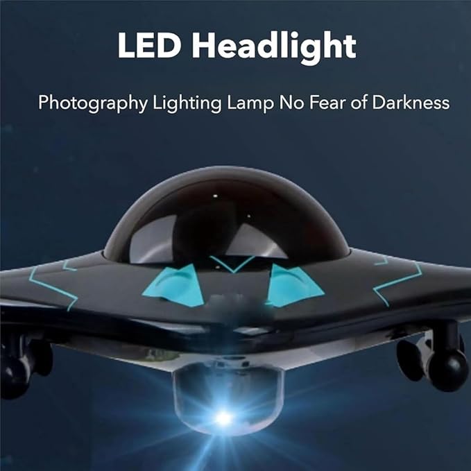 Underwater Drone with Camera, Submarine Water Photography Device Remote App Control Wifi Live Video Transmission Portable Compact Exploration Imaging Adjustable Lift LED Headlight(1Pc)