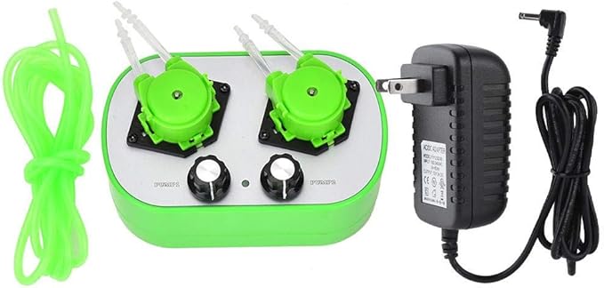 Modern High Peristaltic Pump, 100-240V, 4-18ml/min*2, Green, Plastic, Industrial-Peristaltic-Metering-Pumps, Peristaltic Pump