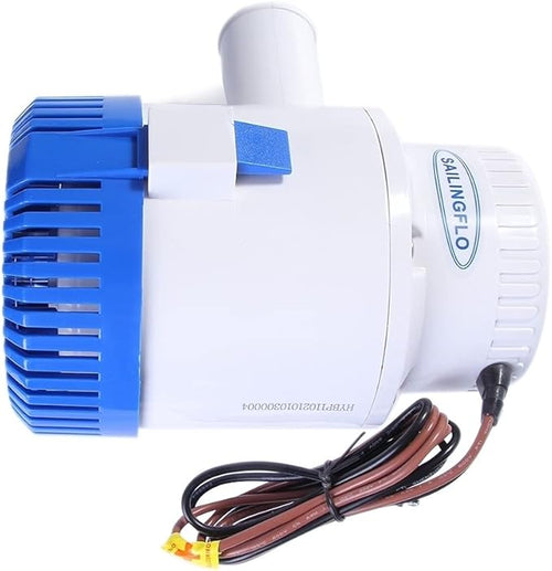12V Bilge Pumps for Boats-3700 GPH 3-3/4"(40mm) Outlet High Flow Rate Manual Bilge Water Pump,Submersible Boat Accessories,Electric Marine Equipment Waterproof Reset