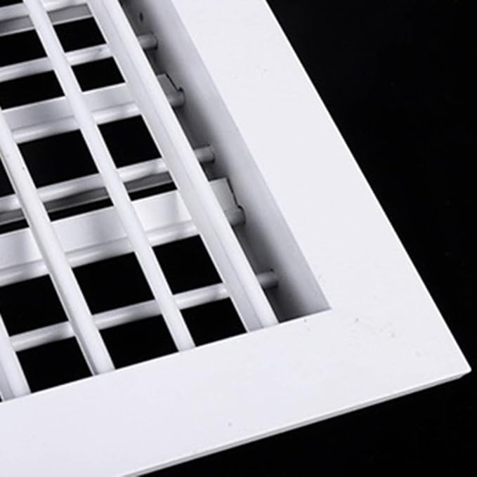 Easily Maintainable Double Layered Louver Outlet Crafted From Strong Galvanized Iron And Aluminum Frame (400 * 400mm)