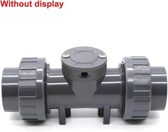LIAMOS High Precision Smart Digital Display Flowmeter DN25-80 Electronic RS485 Meter LCD Water Flow Sensor for Farm/Garden Irrigation,High Reliability(DN65,Without Display)