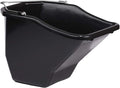 Little Giant® Plastic Better Bucket | Horse Feed Bucket | Ergonomically Designed | Flat Back Bucket | Made in USA | 20 Quarts | Black