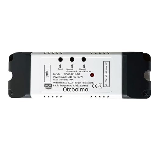 WiFi Smart AC Motor Switch, Remote Control for Single-Phase Motor Forward & Reverse, Dry Contact Passive Output Switch Compatible with Alexa and Google Home