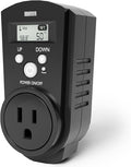 EconoHome Digital Plug in Thermostat - Programmable Thermostat with LCD Screen, Temperature Control & Power Buttons - Compatible with Wall Mount & Portable Heater, Air Cooler, Greenhouse Fans