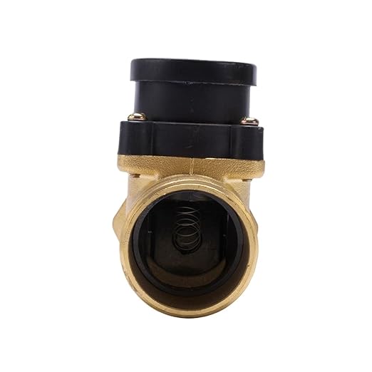 Flow Sensor Meter Digital Pipeline Water Flow HT-801 1.2-inch All-Copper Water Flow Sensor Switch Magnetic(HT-30 1 inch 110V)