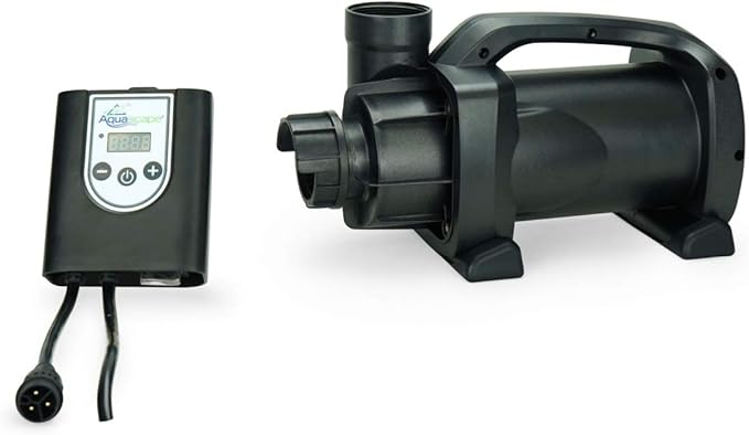 Aquascape SLD 2000-5000 Adjustable Flow Pond Pump with Smart Device Controls | 45046 Black