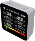Professional Indoor Air Quality Monitor, 14 in 1 Portable Smartair Quality Tester for CO2 | CO | TVOC | HCHO | Temp | AQI | PM0.3-1 Detection Hum for Home Cars Plants, Pets, Car, Hotel