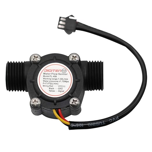DIGITEN G1/2" Water Flow Hall Sensor Switch Flow Meter Flowmeter Counter 1-30L/min