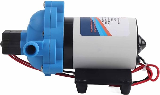Electric Diaphragm Water Pump 12V 24V DC Self Priming 3.0GPM High Pressure Sprayer Pump for Car Wash Garden Irrigation Boat Household Water Booster System (F33-102-045-201 (24V))