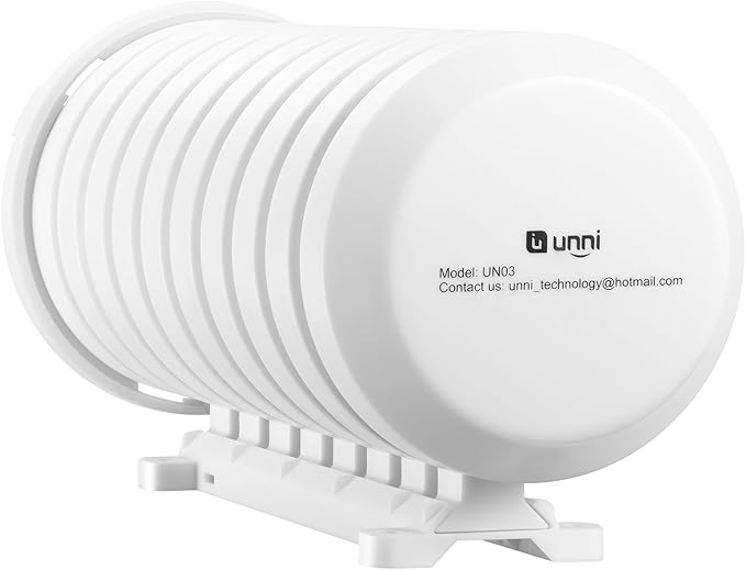 U UNNI UN03 Indoor Outdoor Thermometer Weather Station Outdoor Sensor Protection Shield Wall Mounted