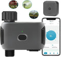 Tyenaza Sprinkler Timer, WiFi Smart Sprinkler Timer 1 Outlet Automatic Watering System Irrigation Timer with APP Control Rain Delay Programmable Water Timer for Garden Hose (EU Plug)