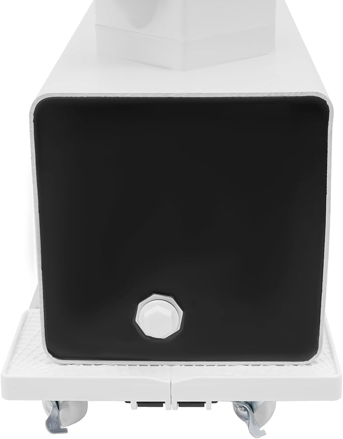 56-Plant Hydroponic Growing System Indoor Outdoor, Garden Vertical Planter Germination Kit with Pump & Wheels, Hydroponics Growing Tower, Smart Vertical Hydroponic Garden Tower, White Base