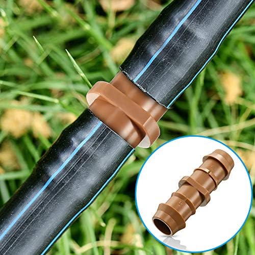 Boao 1/2 Inch Drip Irrigation Fittings 28 Pcs Barbed Connectors Tubing Kit Irrigation Parts Barbed Connectors Including 7 Tees 7 Couplings 7 Elbows and 7 End Cap for Drip or Sprinkler Systems