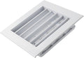 Easily Maintainable Double Layered Louver Outlet Crafted From Strong Galvanized Iron And Aluminum Frame (150 * 150mm)