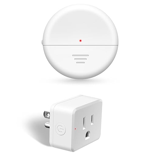 NineLeaf Motion Sensor Outlet, Wireless Motion Activated Plug with Timer & Light Sensor, 262 ft Range, 15A/1500W, Auto On/Off for Lights, Bathroom Fan, Garage, Hallway(1Sensor 1Plug)
