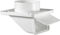 Lambro 143W 4-inch Plastic Soffit Exhaust Dryer Vent with Damper - White