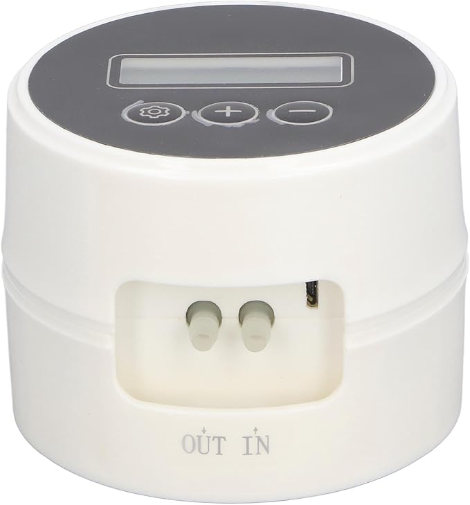 LCD Automatic Watering System, Smart Drip Irrigation Timer, Plant Watering Controller with Large LCD Display & Adjustable Rate, USB or Battery Powered, Ideal for 10 Indoor Plants
