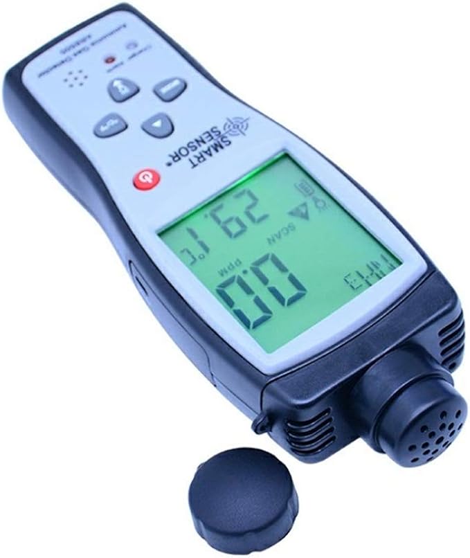 Portable Ammonia Gas Detector 0~100ppm LCD Backlight Rechargeable Li-Battery Powered Sensitive Alarm Digital NH3 Gas Concentration Monitor Tester Meter