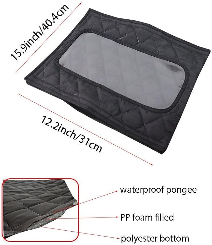 Sprinkler Timer Cover - Insulated Anti-Freeze Faucet Protector | Adjustable Waterproof Sleeve with Visible Window, Thick Thermal Insulation for Winter Outdoor Pipe Protection, Garden Yard Driveway Use