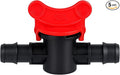 1/2" Drip Irrigation Shut-Off Valves – Barbed Connectors for Tubing & Water Lines (Multi-Pack Options) (2)