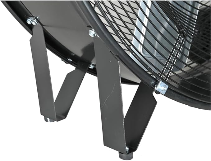 K Tool International 77735 30" Direct Drive Drum Fan with Wheels, High-velocity, 2-Speed, Cut-off Protection, 120V/60Hz, 8,800 Max CFM, UL Listed, Used in Warehouses, Shops, Greenhouses, Barns, Black