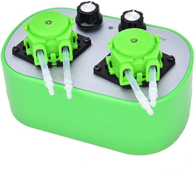 High Peristaltic Pump, 100-240V Pump Head Type G628-2 Small Peristaltic Pump Food Grade Self-Priming Pump ((9-53ml/min)*2)