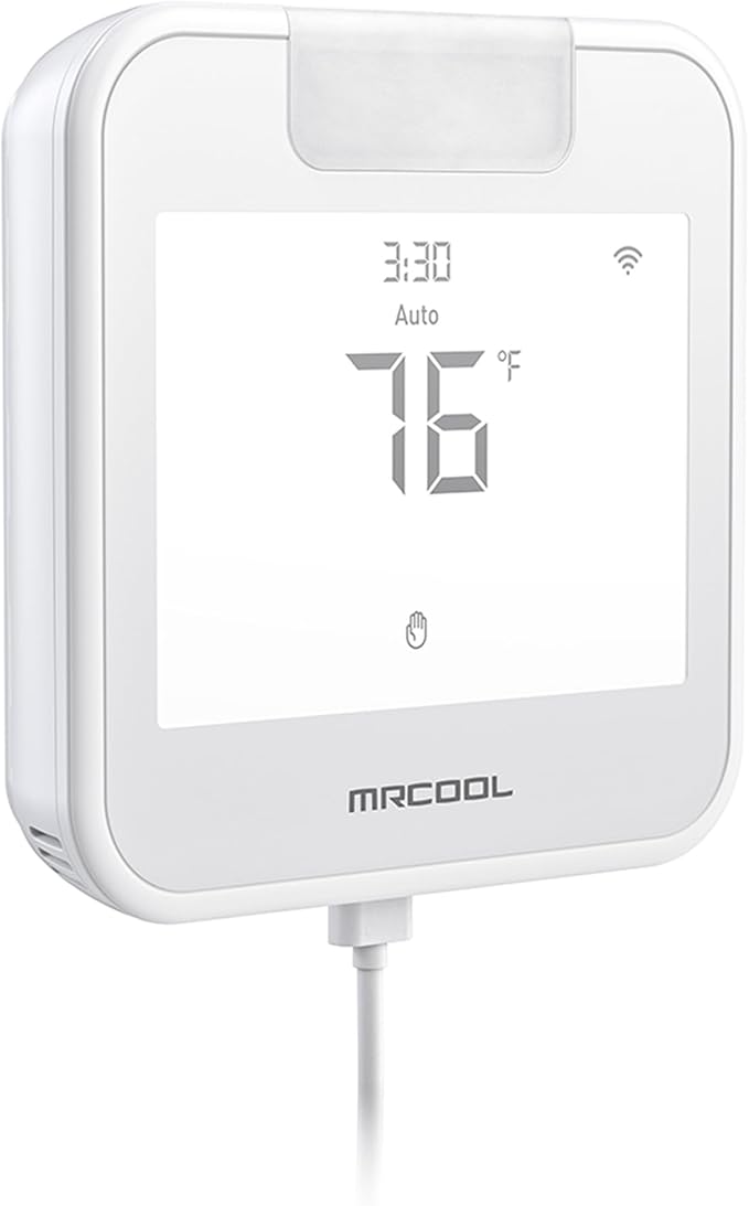MRCOOL Smart WiFi Thermostat for Mini Split, Programmable Wall Control with Alexa and Google Assistant, 24V Heating and Cooling System