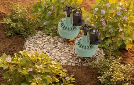 Automatic Converter Valve 24V for Sprinkler System, Irrigation Valve Adapter with Flow Control Adjustment & Manual Bleed Screw, Heavy Duty UV Resistant Outdoor Water Valve