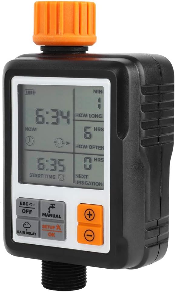 Omabeta Automatic Smart LCD Display Water Tap Timer Irrigation Controller for Garden Irrigation System