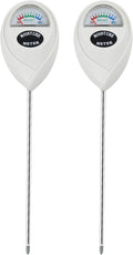 Censinda Soil Moisture Meter, 2 Pack Soil Moisture Monitor for House Plants, Indoor & Outdoor, Garden, Farm, Lawn Plant Care, No Battery Needed(White)