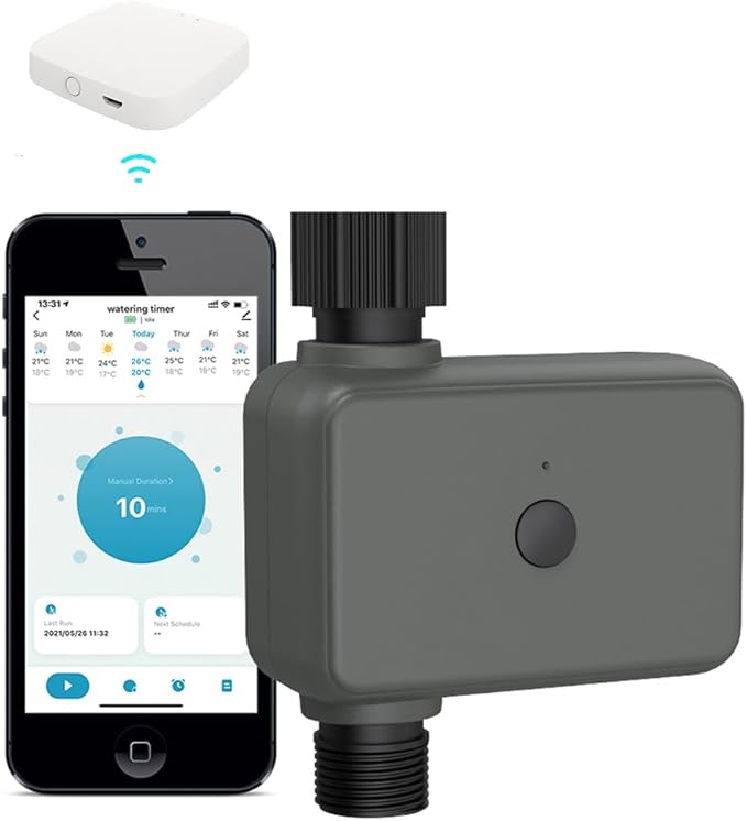 WiFi Hose Timer Sprinkler Timer, Watering Timer for Hose, Faucet Timer for Water Hose Sprinkler Outdoor Programmable