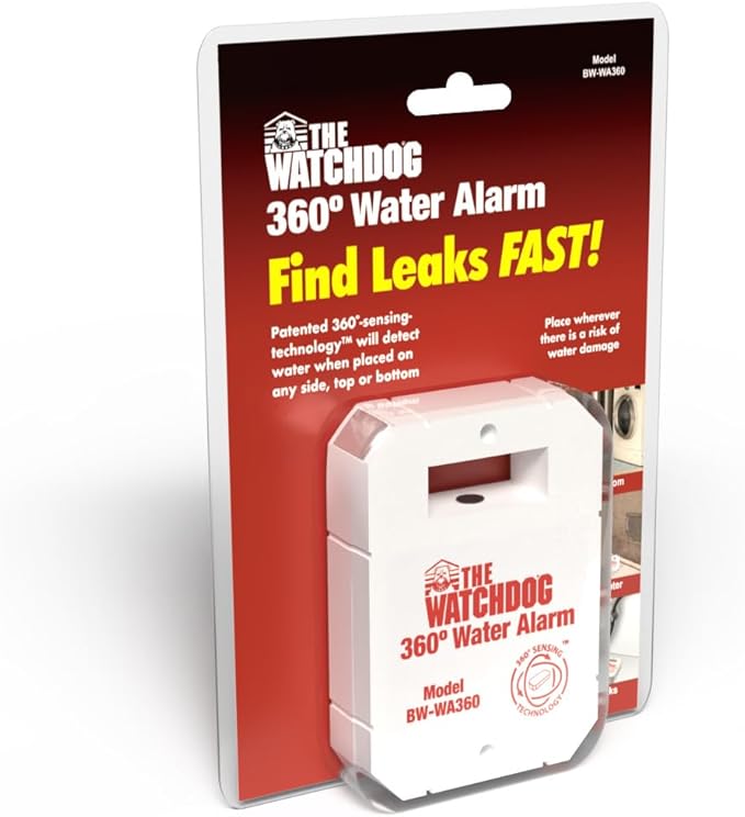 The Basement Watchdog Compact 110 dB Water Alarm w/360° Sensing Technology (BW-WA360)