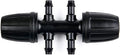 Drip Irrigation Fittings, (.520" ID x .650" OD) 1/2" to 1/4" Irrigation Parts Barbed Reducer Tee,Lock Reduced 6 Way T Connectors - 10 Pack