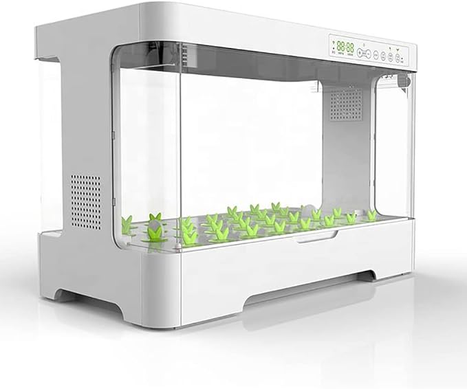 GeRRiT Hydroponics Growing System 30 Pods Indoor Herb Garden Kit with 20W LED Grow Light Automatic Timer Germination Kits 4L Water Tank Smart Garden Planter for Home, Kitchen, Gardening