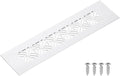 uxcell Aluminum Alloy Air Vents, 200 x 50mm / 7.9 x 2" Rectangle Louvered Ventilation Grille Cover with Mounting Screws for Door Cabinet Wardrobe, Silver