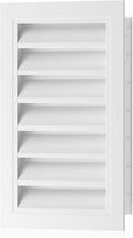 12" X 18" Gable Vents, Hon&Guan Aluminum Alloy Attic Vent with Removable Filter Mesh for Houses Door Vents for Exterior Doors [Vent Opening: 9.4” x 15.3”], White