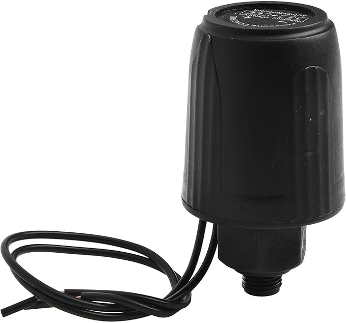 Self Priming Water Pump Controller Adjustable Pressure Switch for Steady Flow Precise Pressure Regulation Easy Installation Tought Plastic Metal 1/4 3/8 Thread Black for Home Industrial(1/4 1.5-2.2kg)