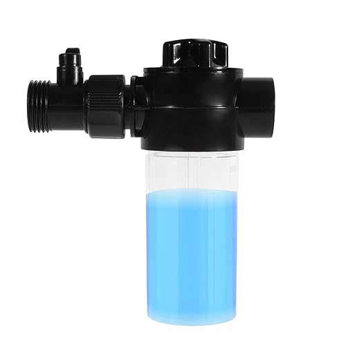 Varomorus 4 oz Fertilizer Injector Bottle with Valve and Hose Adapter